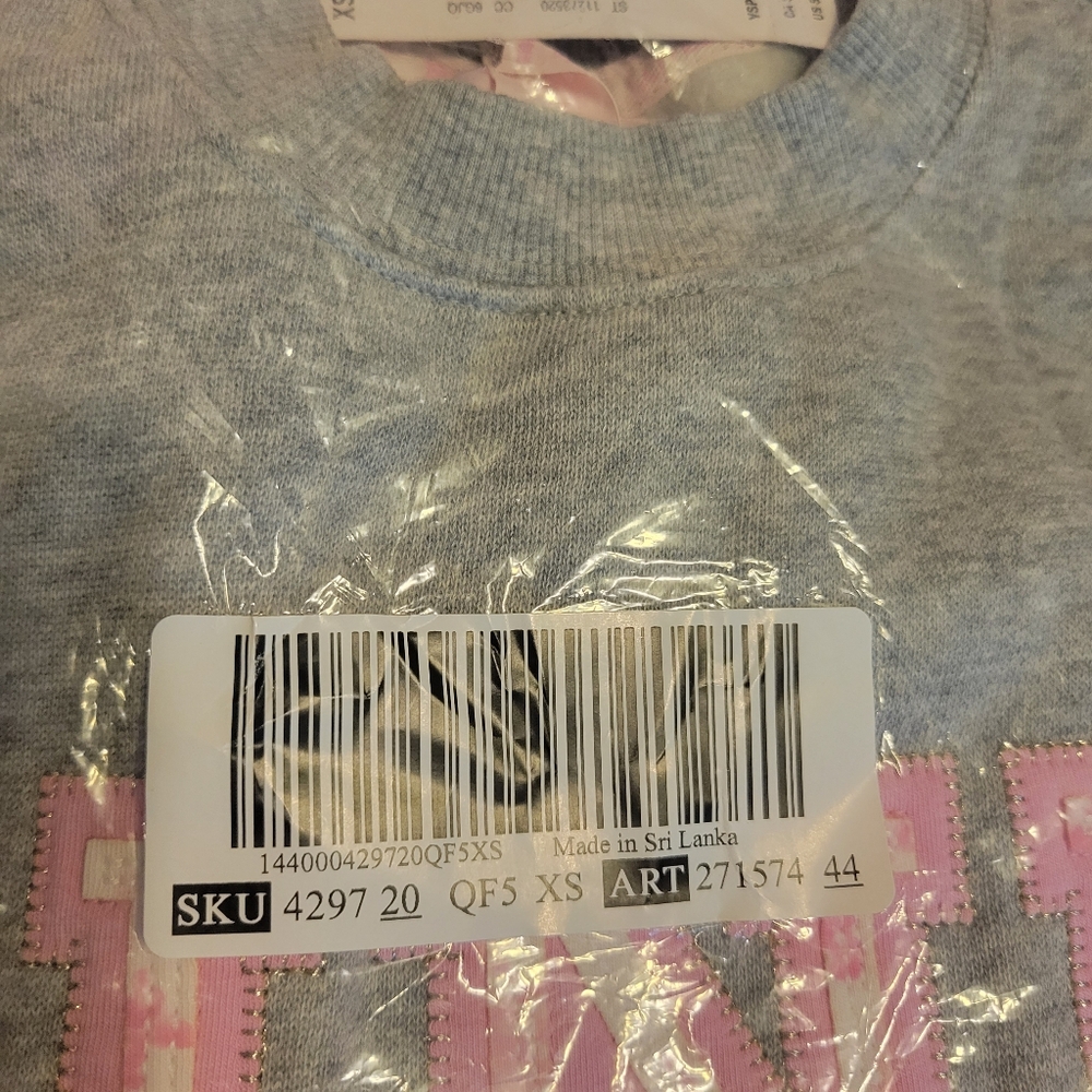 VS PINK × LOVESHACKFANCY COLLAB OVERSIZED CREW SWEATSHIRT - Picture 7 of 11